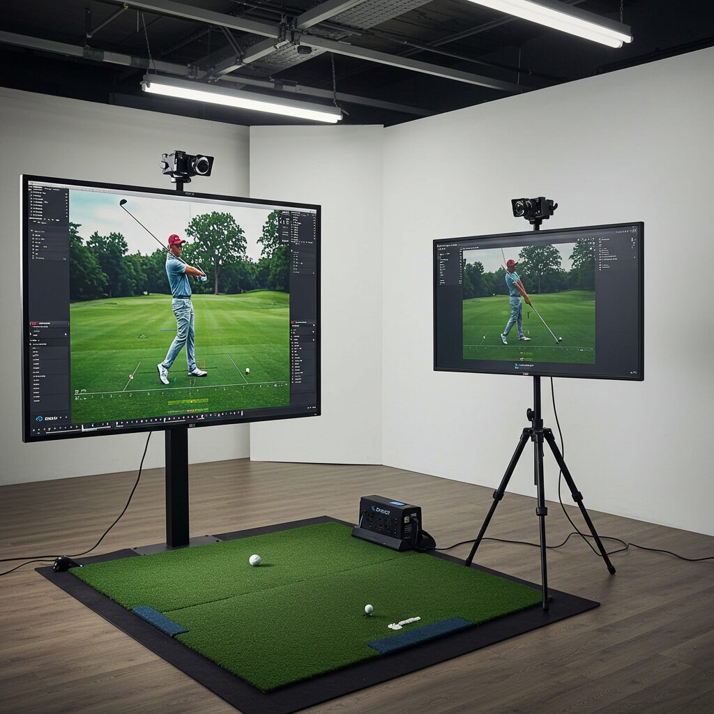 最新鋭の設備でスイングを徹底分析